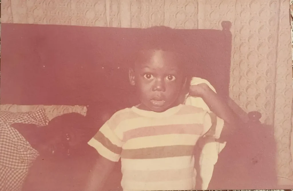 Dr June's brother's childhood photo